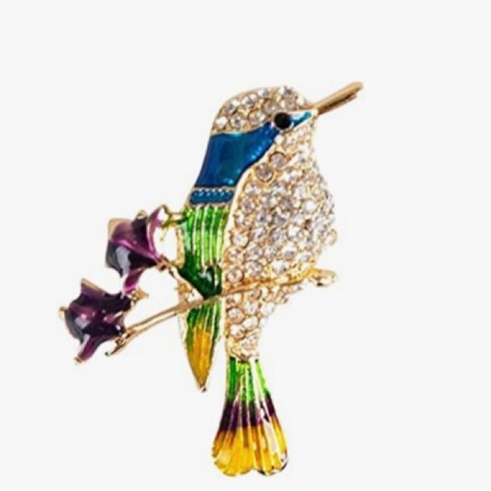 Hummingbird Brooch